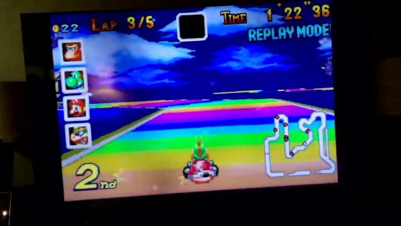 Insane Comeback in 5-Lap Rainbow Road (Mario Kart: Super Circuit Clips)