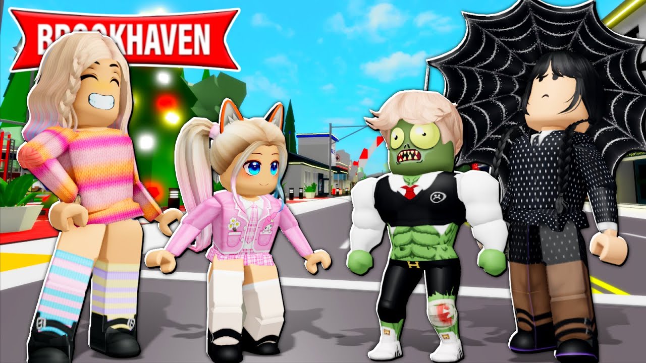 WANDINHA E ENID TIVERAM BEBÊS E ELES CRESCERAM | Historinhas Brookhaven RP🏡 | Roblox