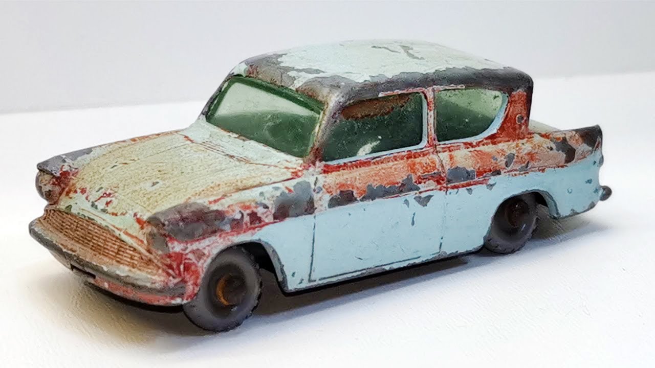 Matchbox  Ford Anglia №7. Реставрация литой модели.
