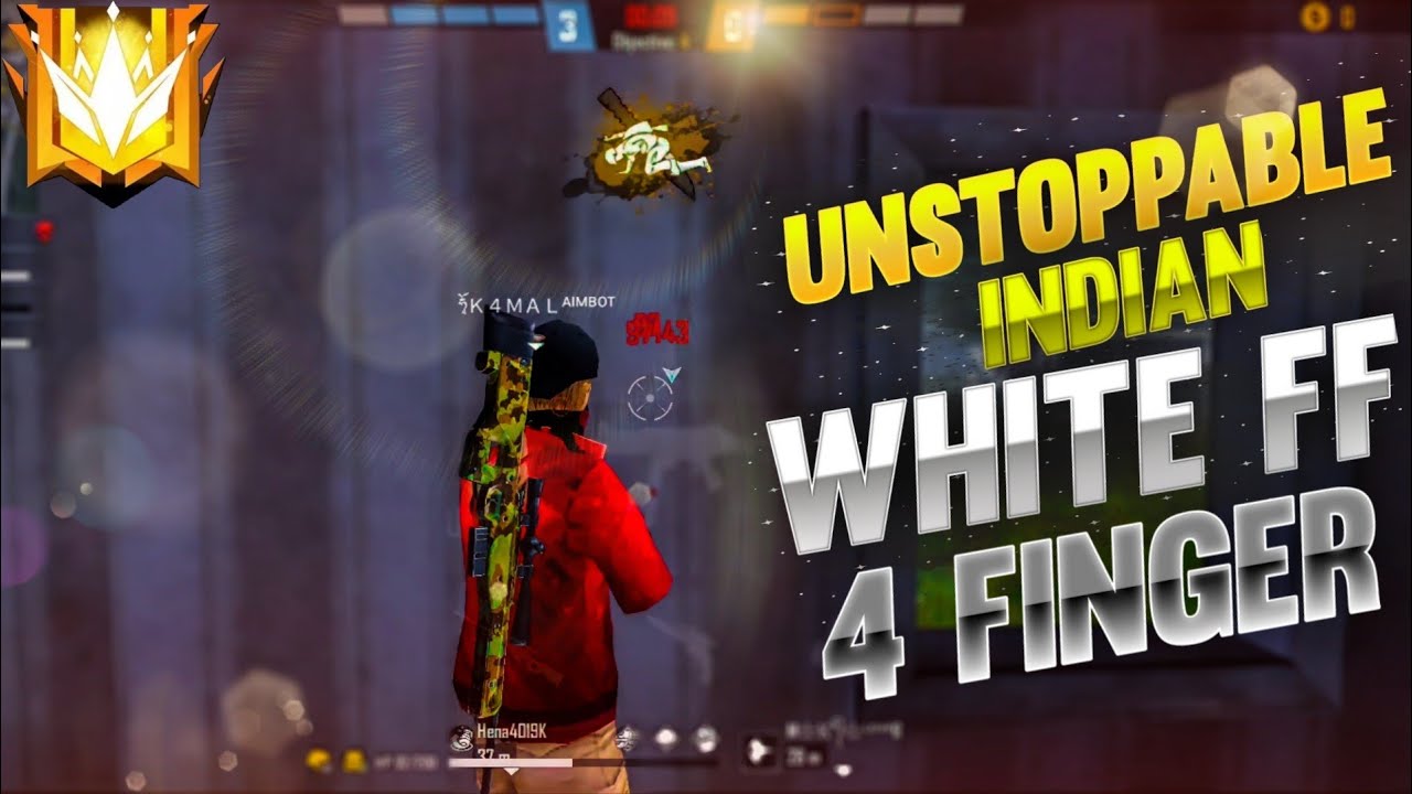 1 Vs 4 #nonstopgaming White FF Stlye 4 Finger Player Kamal FF..!! 😘🔥