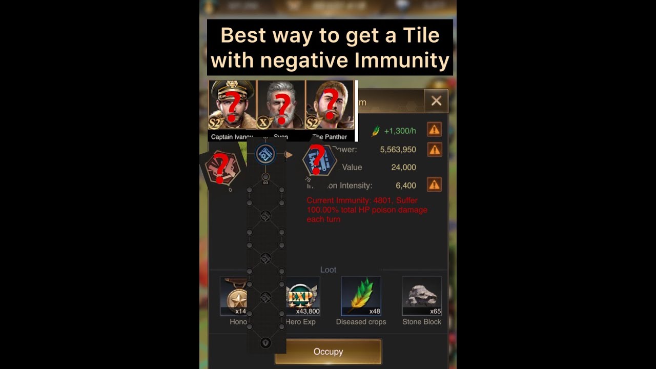 Last Shelter: Survival –Best way to get a Tile with negative immunity