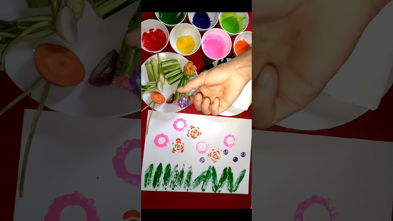 Hoạt động tạo hình từ Rau Củ Quả có sẵn trong gia đình.