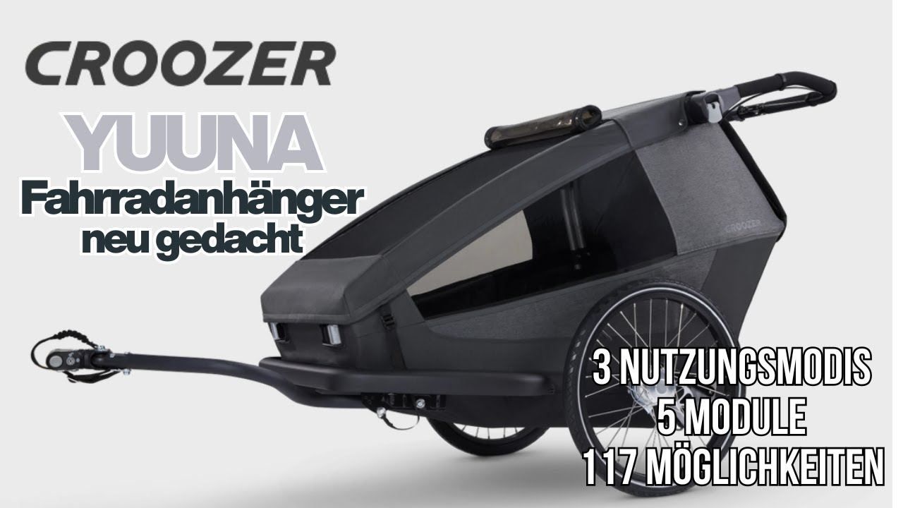Fahrradanhänger 2026: Croozer Yuuna. Flexibel Hoch 10.