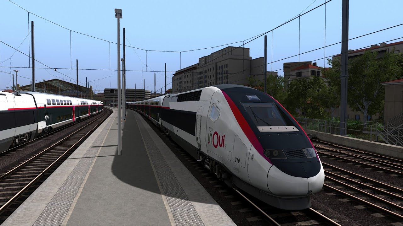 TGV INOUI 5386, 5357 : Marseille St Charles - Rennes, Nantes - Train simulator 2022