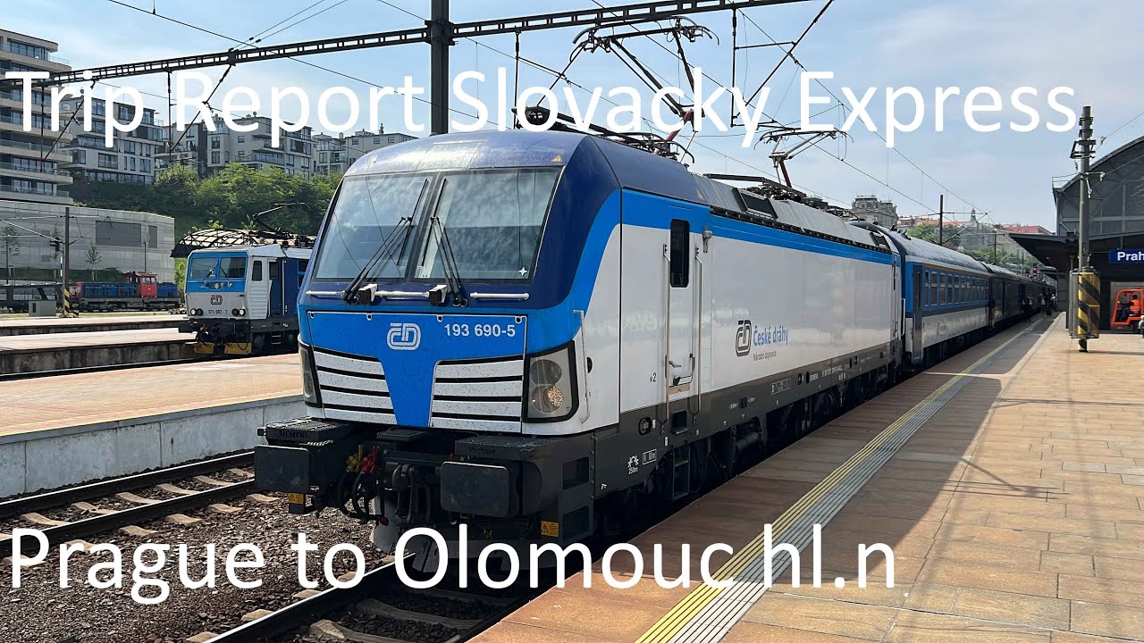 TRIP REPORT | R 889 | Prague to Olomouc | Rychlik 889 Slovacky Express | CD Ceske Drahy | 1st class