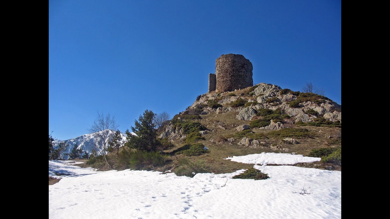 La Tour de Bat&egrave;re (1.429m) depuis le Col de Palom&egrave;re (1.036m)