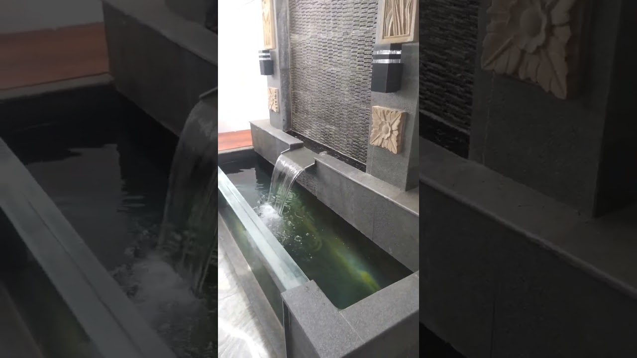 kolam ikan koi mini di dalam rumah menggunakan kaca