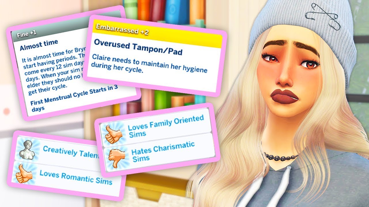 HAVE PERIODS, TURN ONS & TURN OFFS, TALENTS😮😍 // THE SIMS 4 | SLICE OF LIFE MOD UPDATE