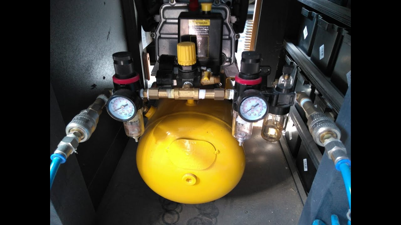 Preparando o compressor para a Marcenaria