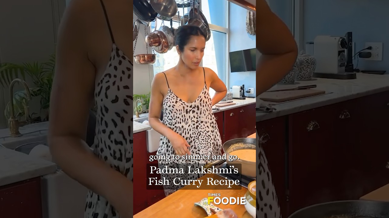 Padma Lakshmi SHARES her yummy fish curry recipe! 😍 #shorts #padmalakshmi #fishcurry