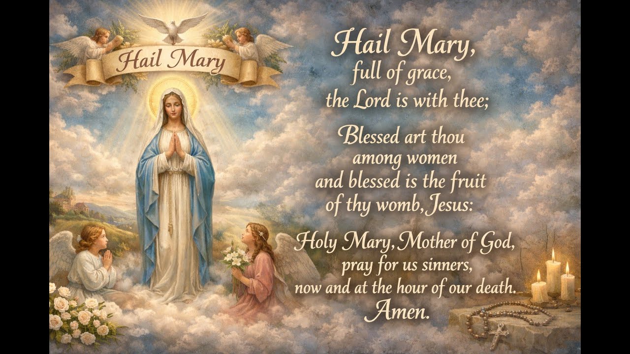 Hail Mary Prayer- Sung as Gregorian Chant in 432HZ for meditation, relaxation and prayer
