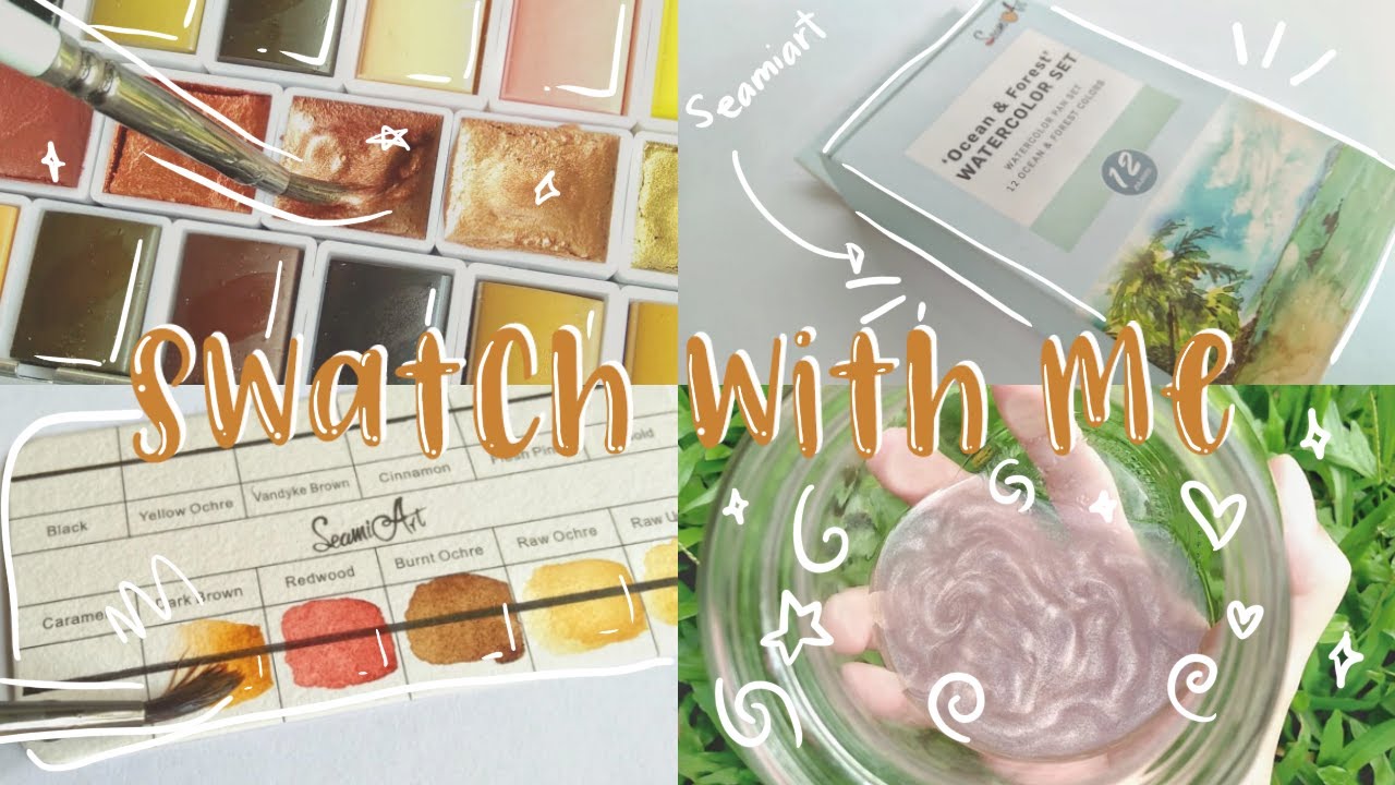 Swatch With Me: Student-grade Watercolors from Seamiart.ph