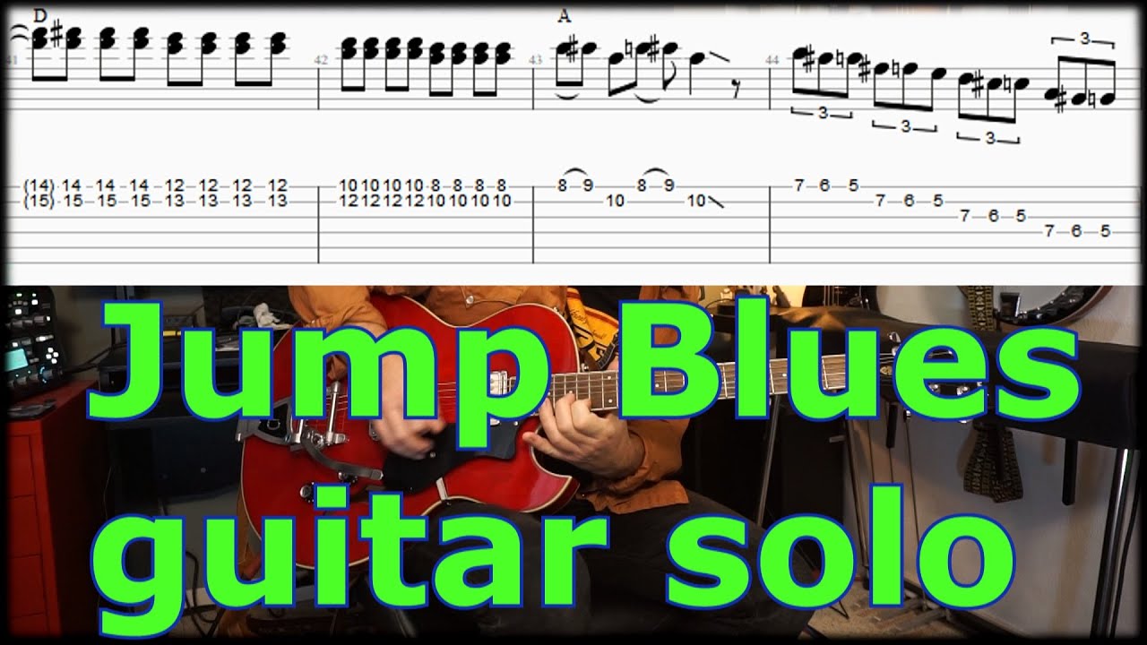 Jump Blues Guitar Solo with TABS