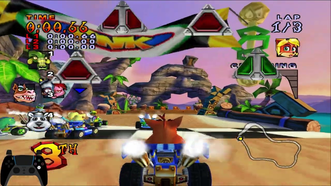 Crash Nitro kart 101% Story Longplay With Platinum Relics, CNK Challenge and Velo Time Trials