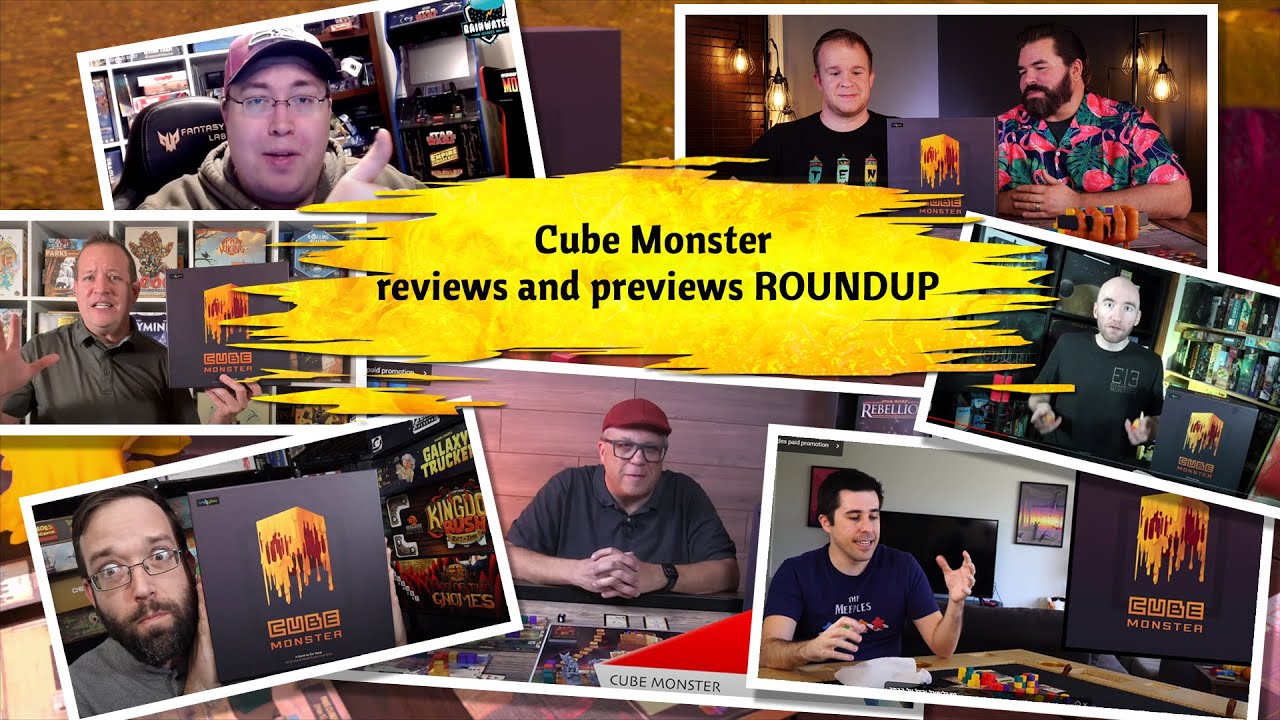 Cube Monster board game reviews and previews mix