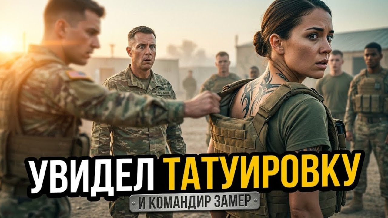 Они раздели ее на глазах у всех — а потом командир замер, увидев татуировку на ее позвоночнике.
