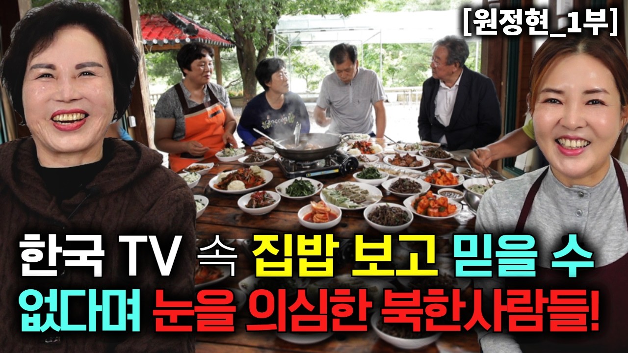 한국 TV 속 집밥 먹는 장면 보고 믿을 수 없다며 눈을 의심한 북한사람들! [원정현_1부]