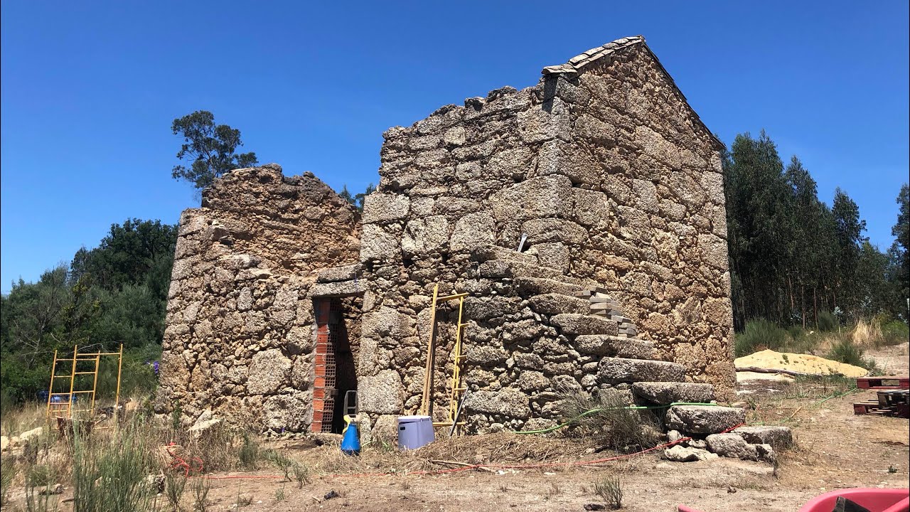 Restoration of old ruin.. time lapse&hellip;. Follow as we build a sustainable farm..❤️