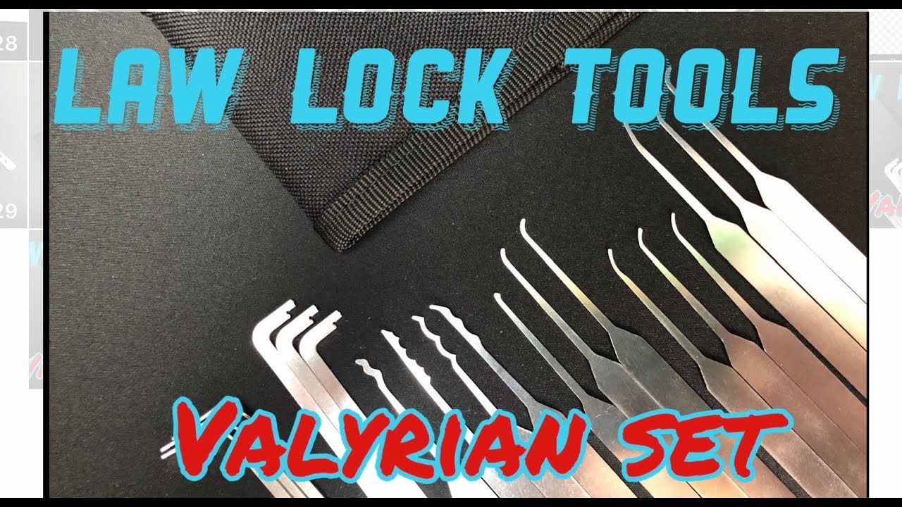 Review: Law Lock Tools new Awesome  ‘Valyrian’ pick set & Echo Wave rake. “Locksport Game changer”