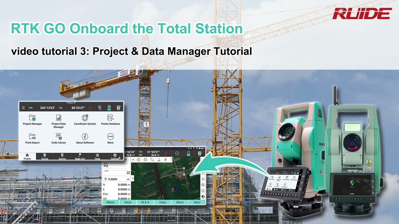 Project & Data Management of RTK-GO 2026 for TS, RUIDE, Professional Survey Equipment Manufacturer