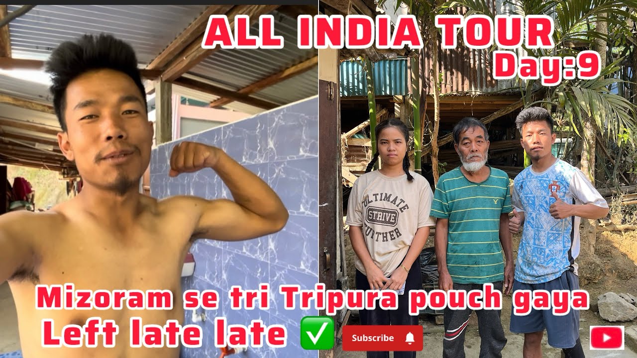 Mizoram se Tripura pouch Gaya ✅ left late late 👍 or Tripura ka log ne bhot pyaar Diya 🙏🏻￼