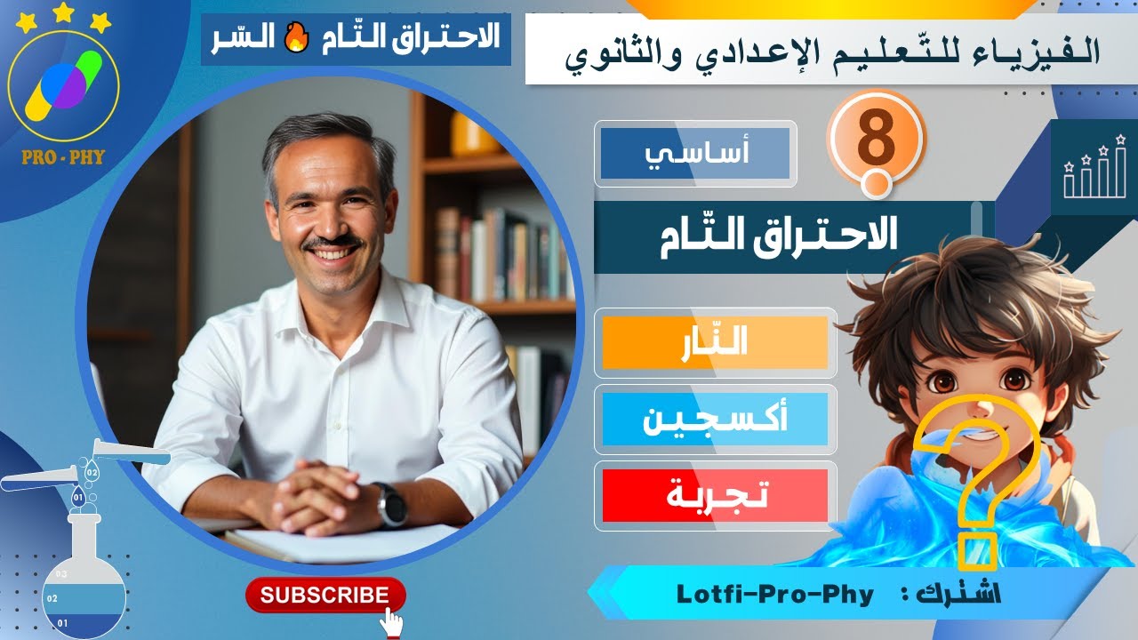 فيزياء - ثامنة - الاحتراق التام | سرّ الطاقة في حياتنا اليومية! 🔥 شرح مبسط