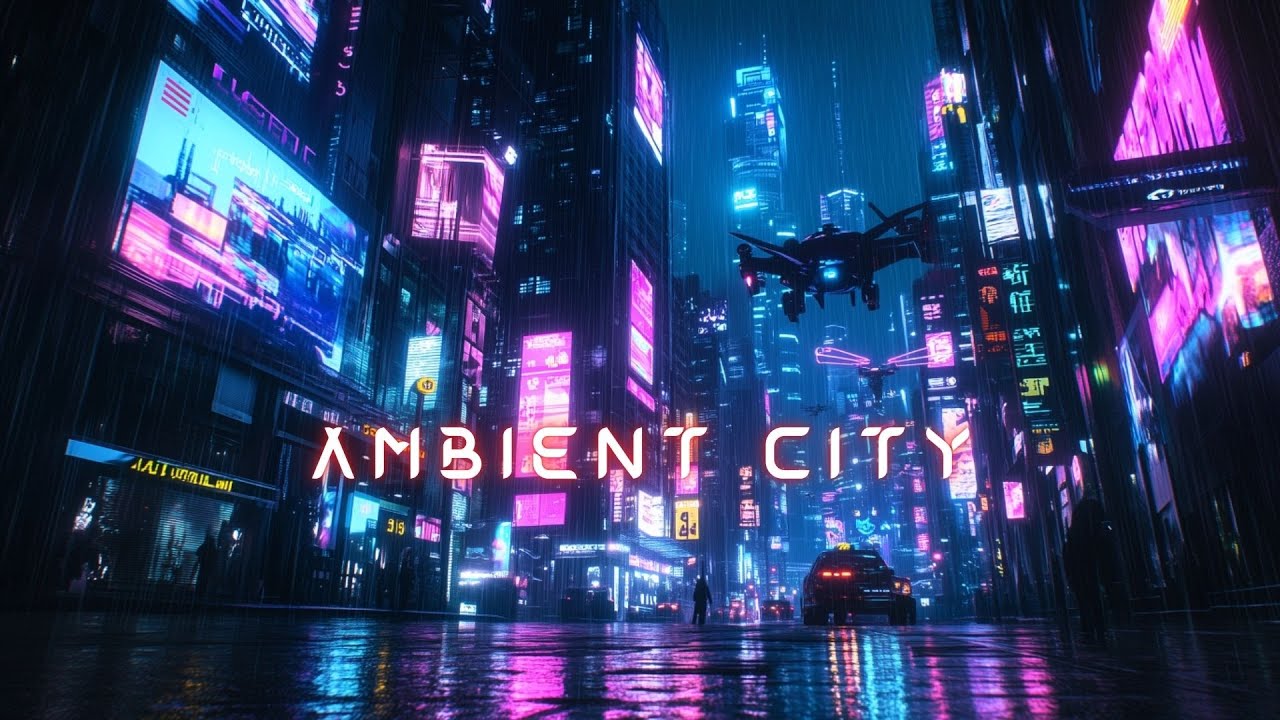 Cyberpunk City Ambient 🌃 Futuristic Chill | Focus, Study & Relax