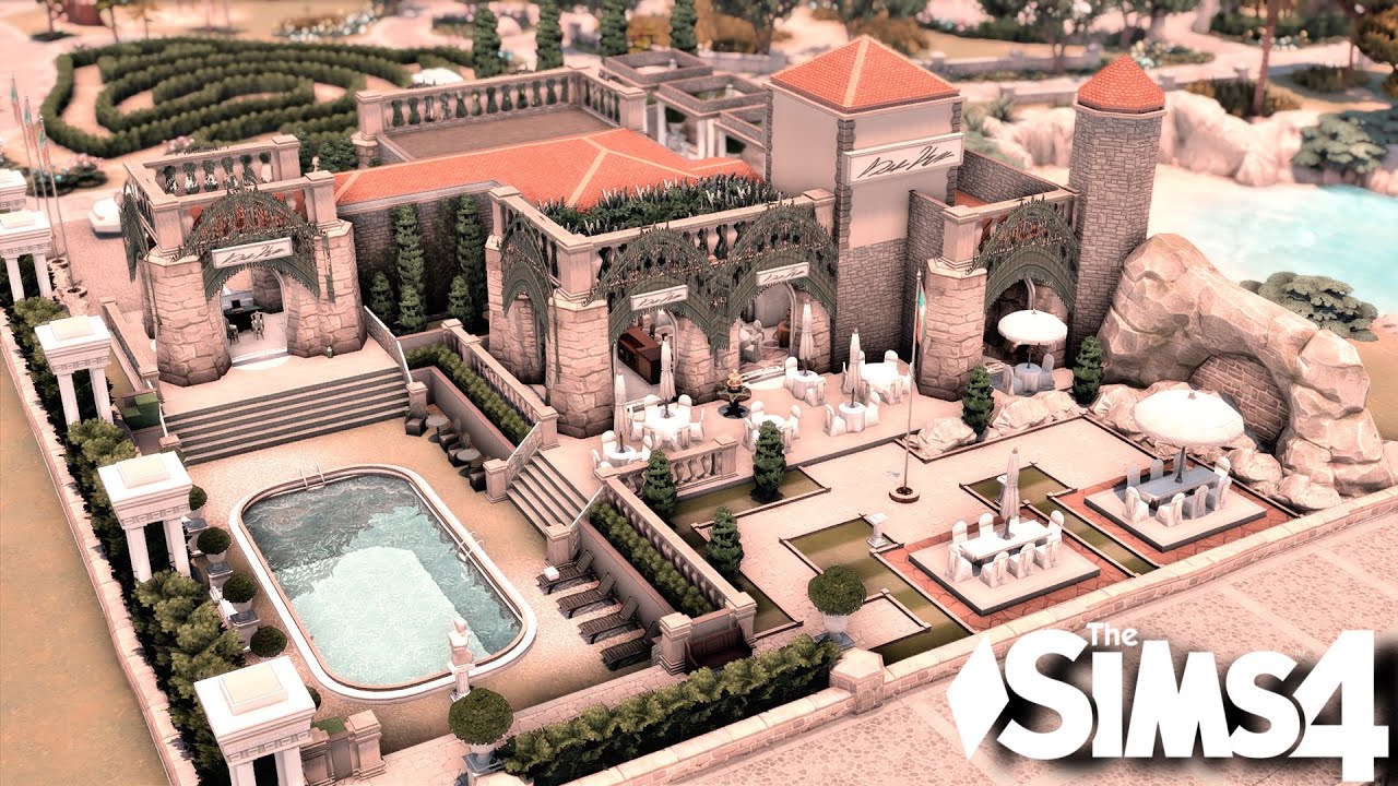 Tartosa Lounge + Restaurant | No CC | The sims 4 | Stop motion Speed build