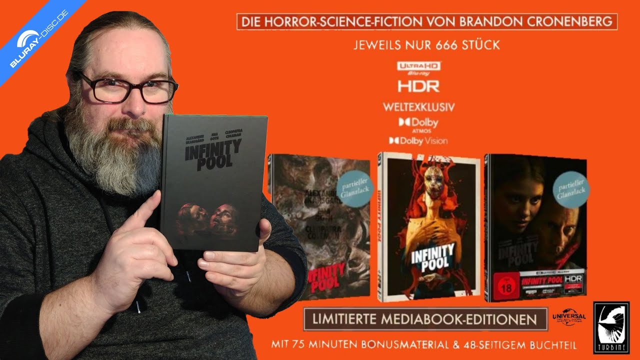 Ausgepackt INFINITY POOL (Limited 4k-UHD Mediabook Edition) von Turbine Medien