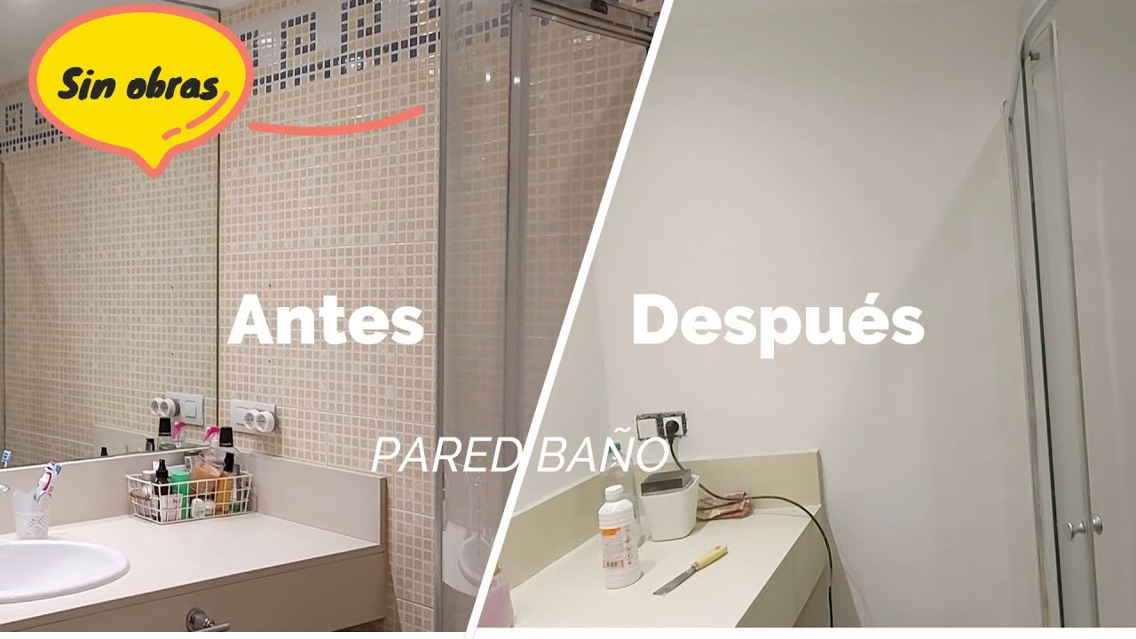 Reforma baño SIN OBRAS | Ocultar AZULEJOS