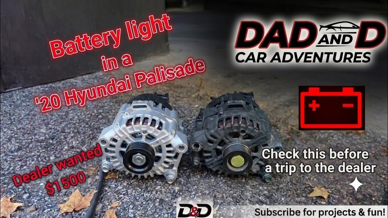 Battery light flashing on 2020 Hyundai Palisade, battery or Alternator?