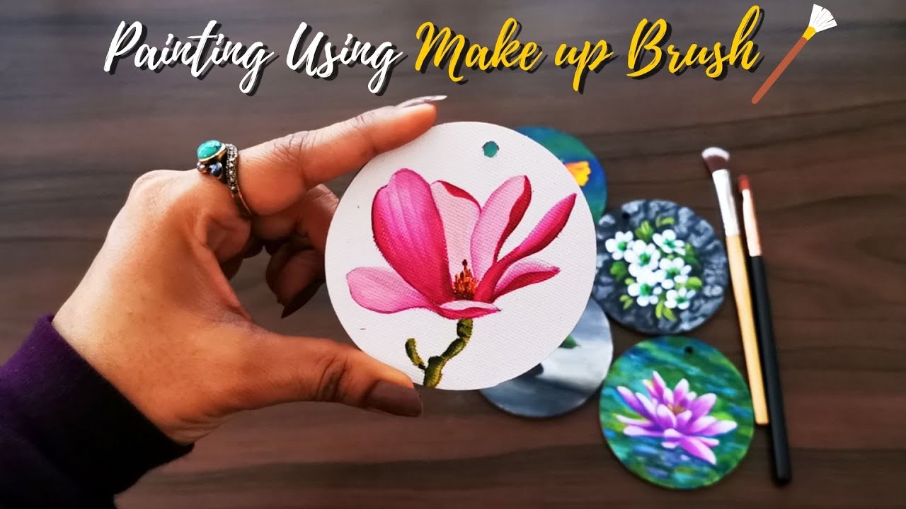 Step by Step acrylic painting on Canvas for beginners Magnolia painting | Art Flowervase Painting
