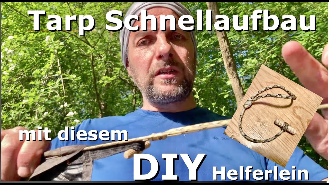 Tarp Schnellaufbau mit diesem kleinen Helferlein MYOG /DIY #4