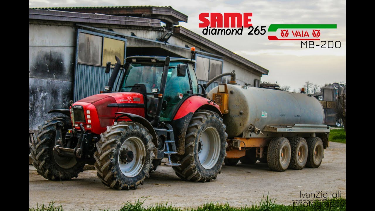 SPREADING MANURE 2016 | SAME DIAMOND 265, CLAAS AXION 820 + VAIA MB/200 | 1080p