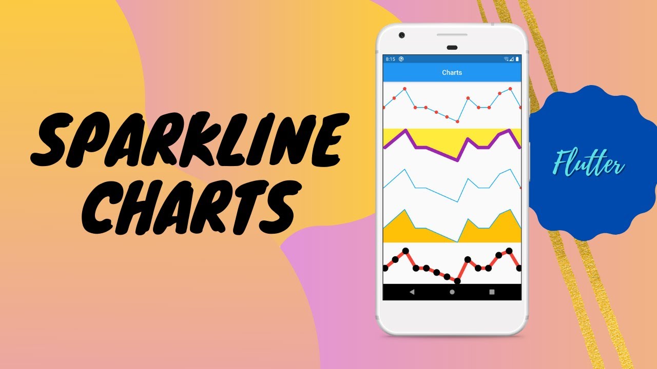 Flutter Sparkline Charts Sample UI | Flutter Tutorials Flutter Packages