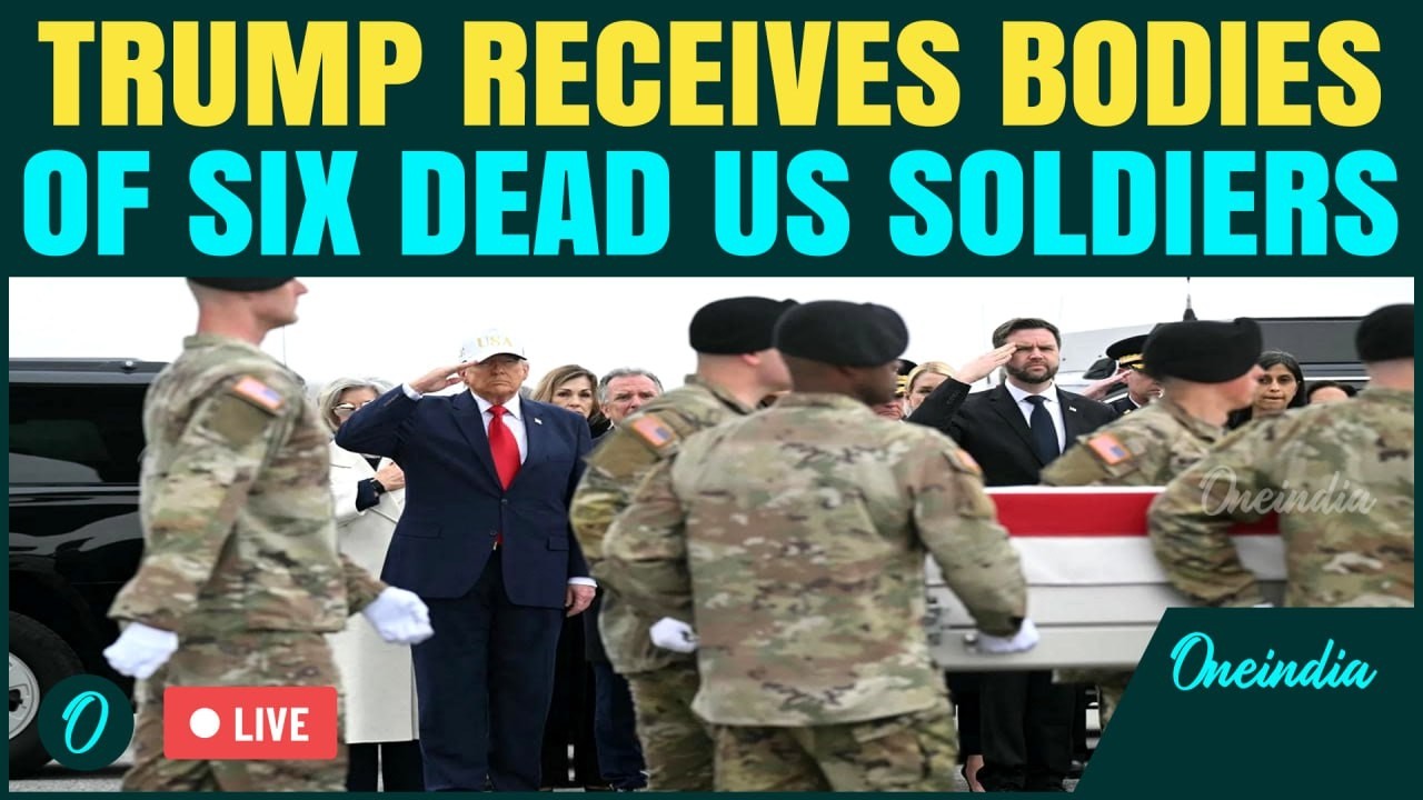 US-Iran War LIVE | Trump Receives Remains Of Six US Soldiers Killed In Iran Attack| Trump LIVE