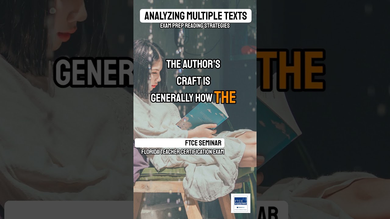 FTCE 60 Sec Review: How to Analyze Multiple Texts #ftce  #readingstrategies