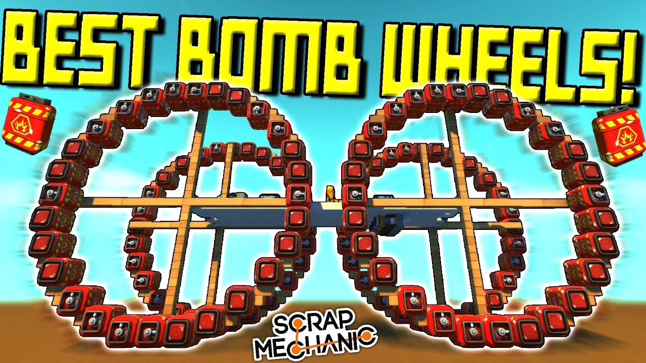 Explosive Wheels Challenge Results!  - Scrap Mechanic Gameplay