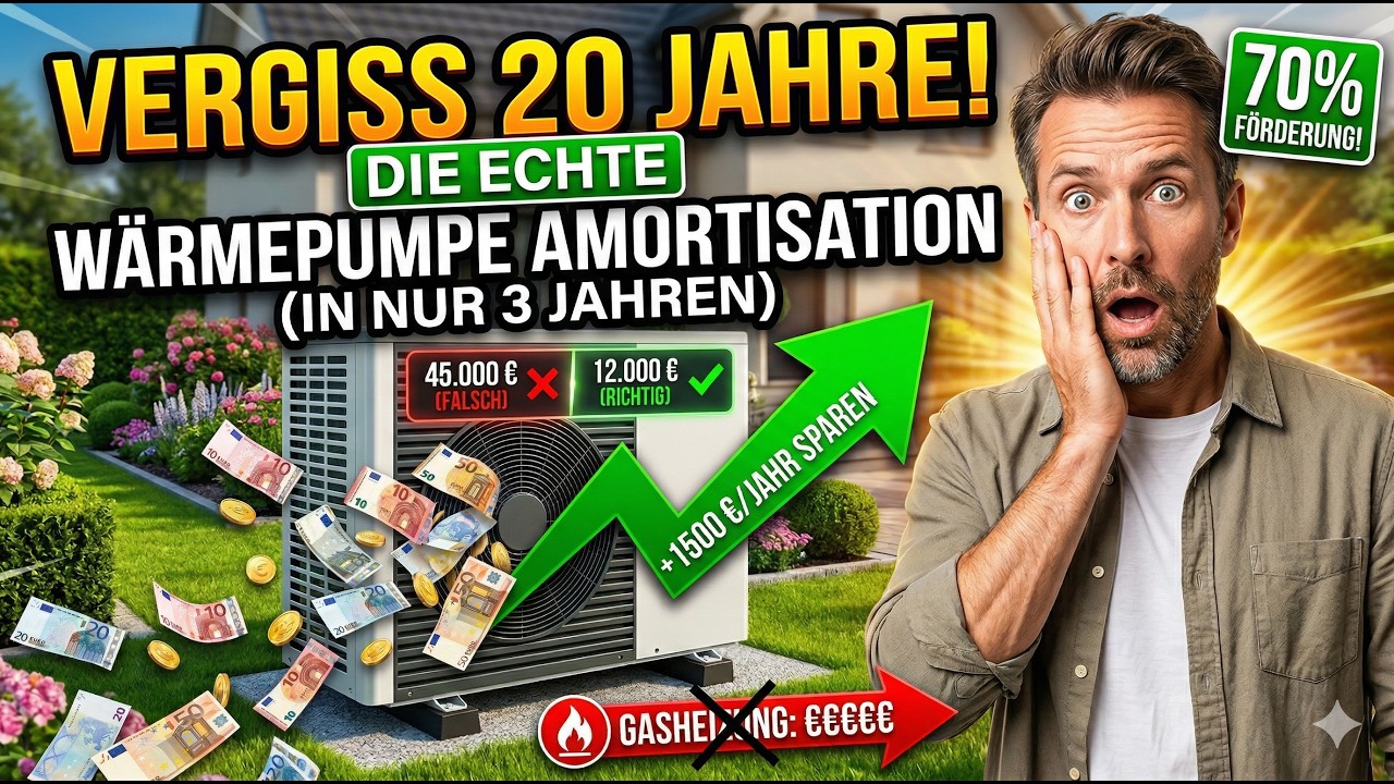 Die echte W&auml;rmepumpe Amortisation 2026: Heizungsbauer verschweigen dir die Wahrheit