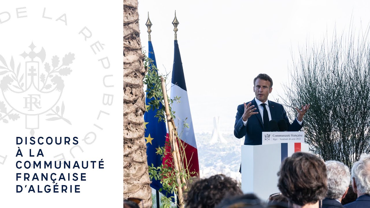 Discours du Président Emmanuel Macron à la communauté française résidant en Algérie.