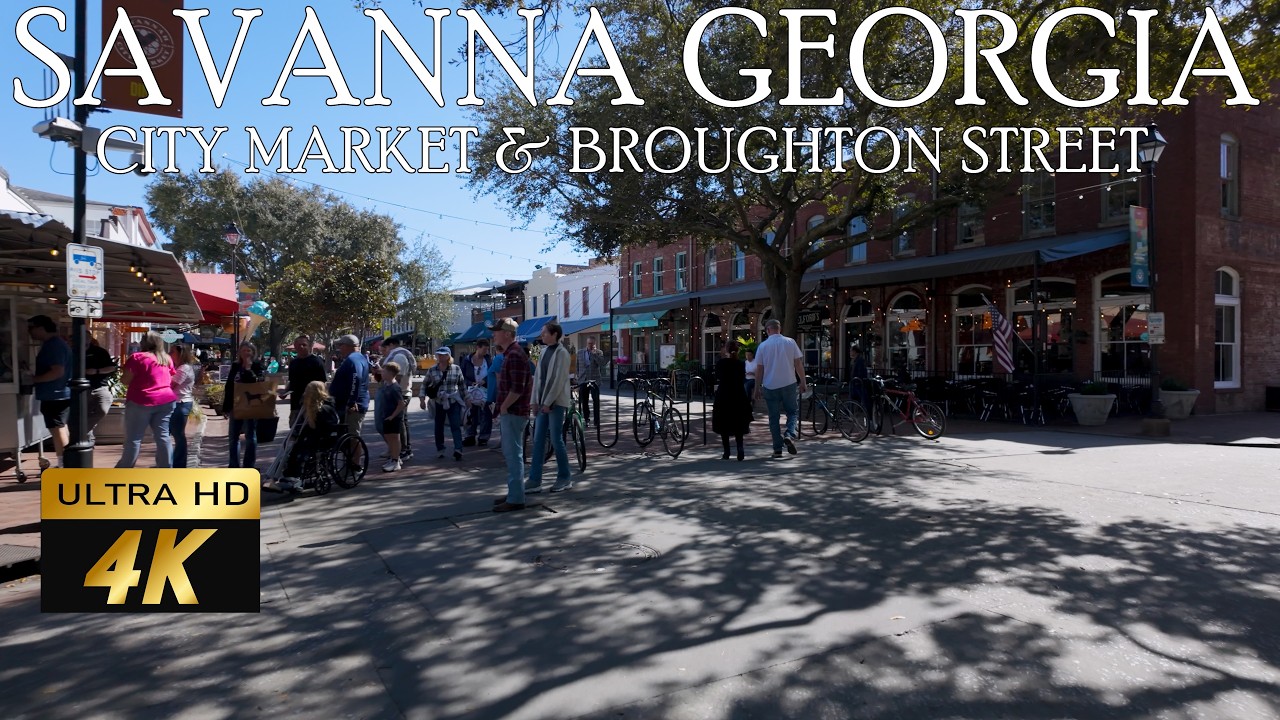 🌴✨ SAVANNAH, GEORGIA CITY MARKET & BROUGHTON STREET WALKING TOUR ✨🌴