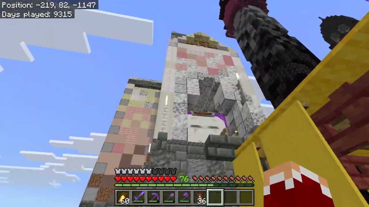 Minecraft Singleplayer Ep.27: Progress on Second Castle and Big Dig