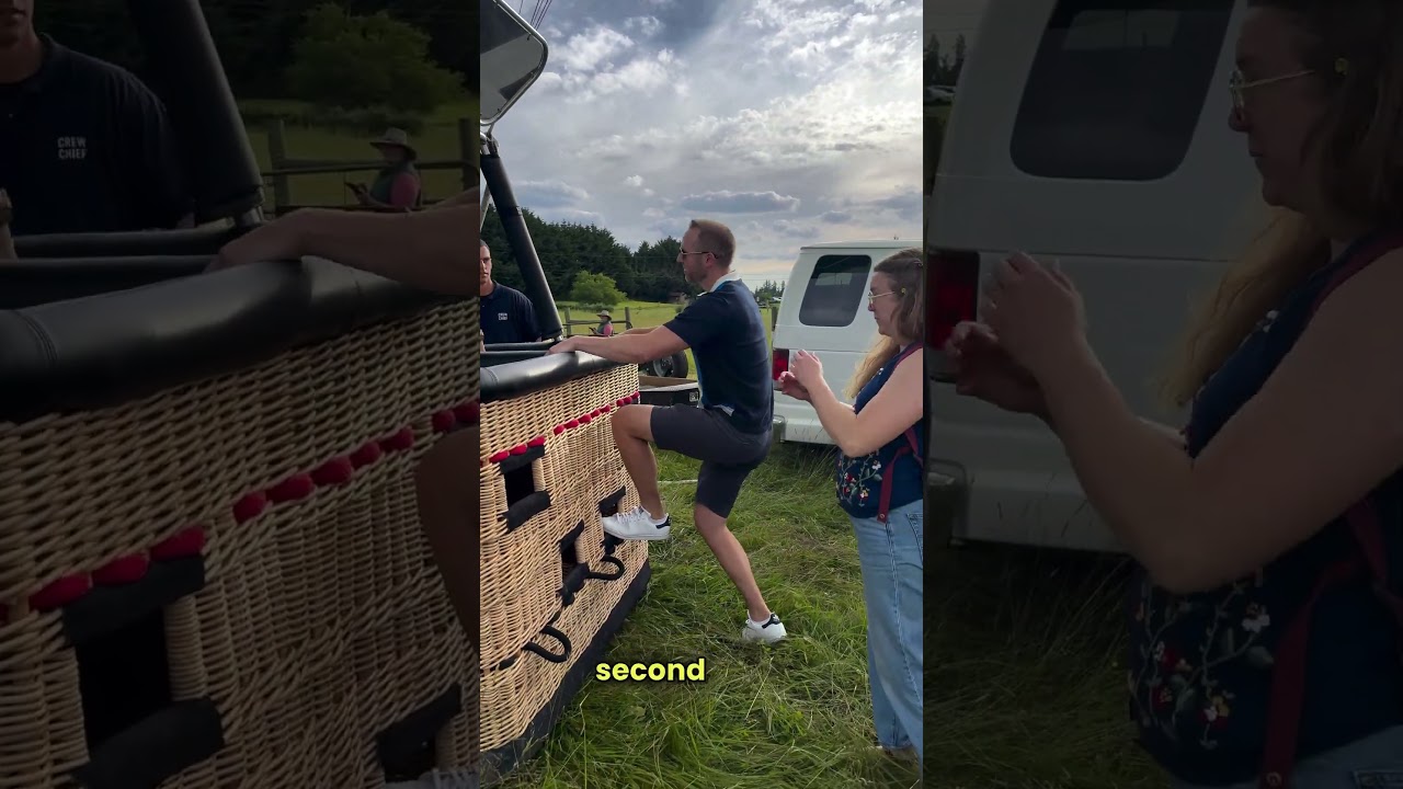 How to get into a hot air balloon