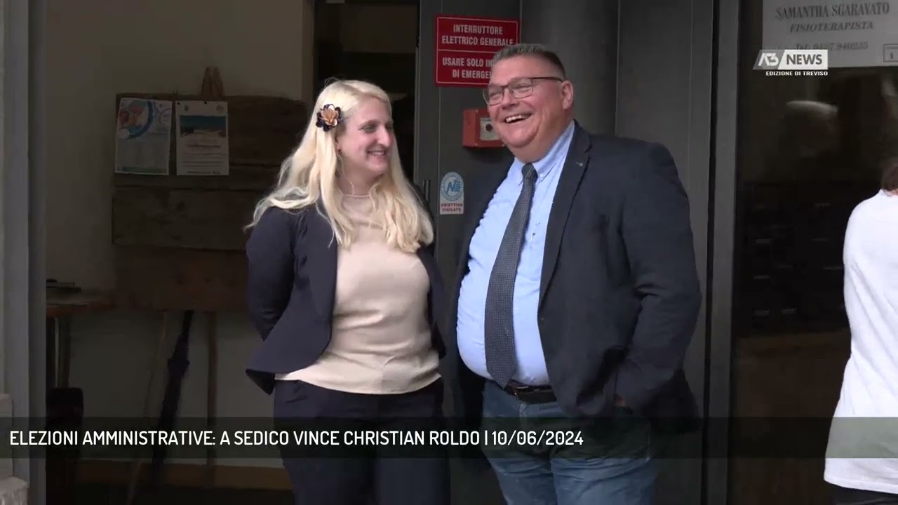 ELEZIONI AMMINISTRATIVE: A SEDICO VINCE CHRISTIAN ROLDO | 10/06/2024