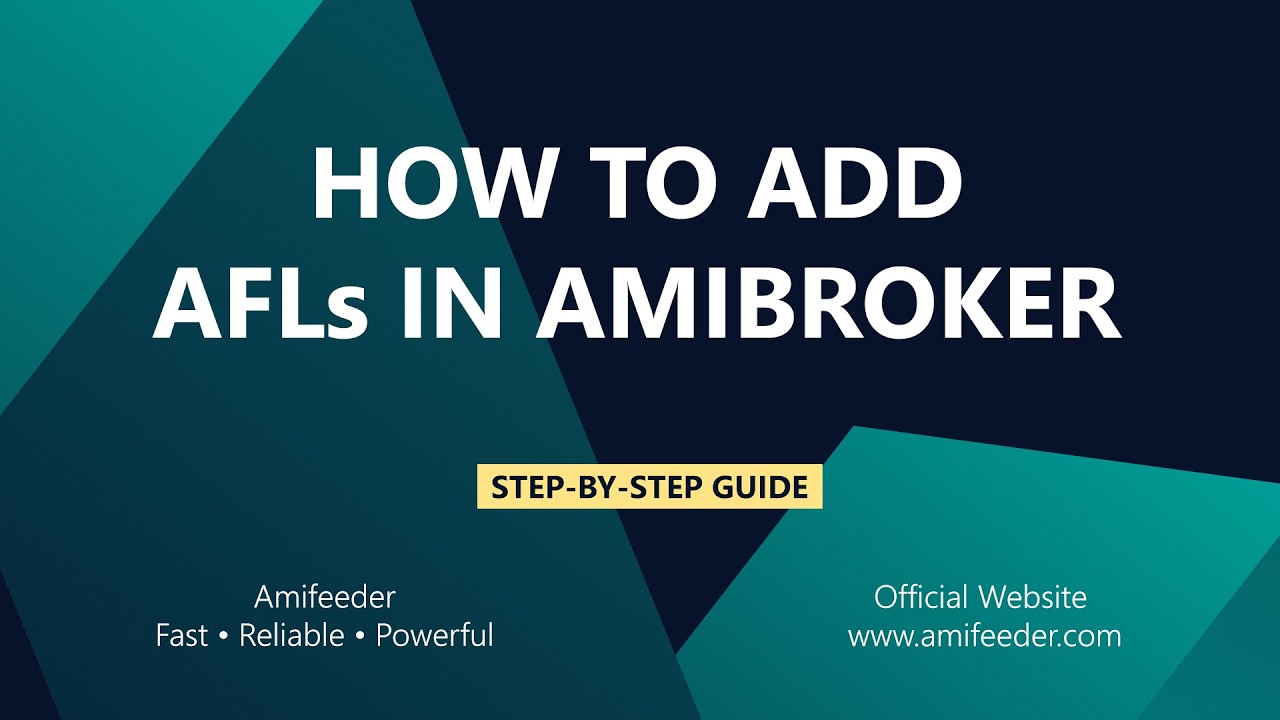 How to Add AFL in AmiBroker | Import & Apply AFL Formula (Step-by-Step Guide)