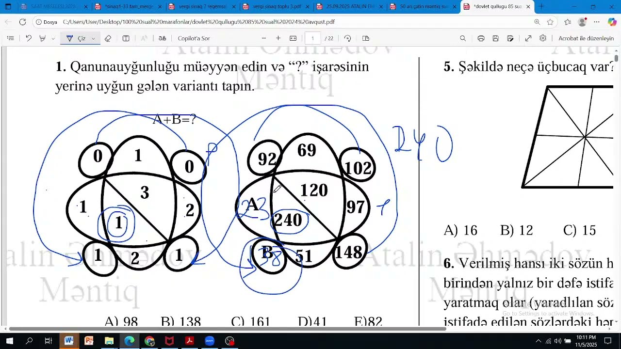 06.11.2025 CANLI Dövlət qulluğu məntiq-- Atalin Ehmedov