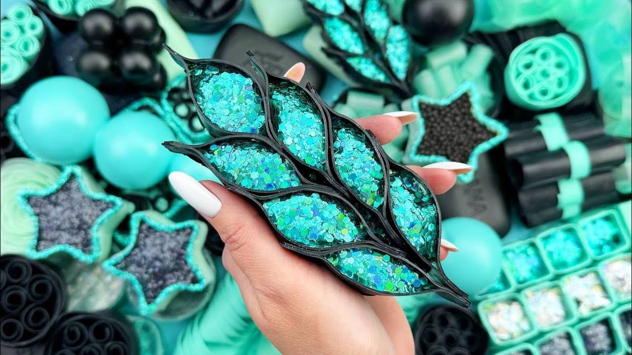 ASMR І Starch and Glitter★ASMR SOAP★Crushing soap★Cutting soap cubes★FOAM&GLITTER&STARCH★