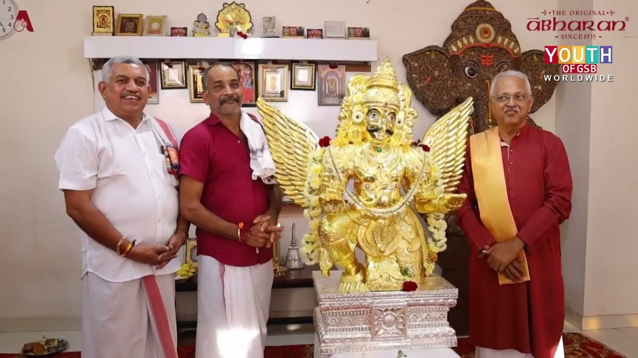 Handover of Swarna Garuda Vahana Abharan Jewellers Udupi to Srimad Anantheshwara Temple