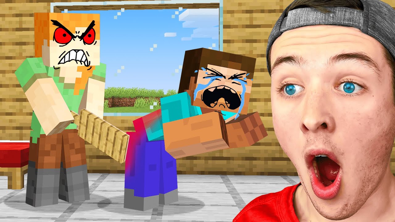Реакция на типы родителей в MINECRAFT! (смешно)