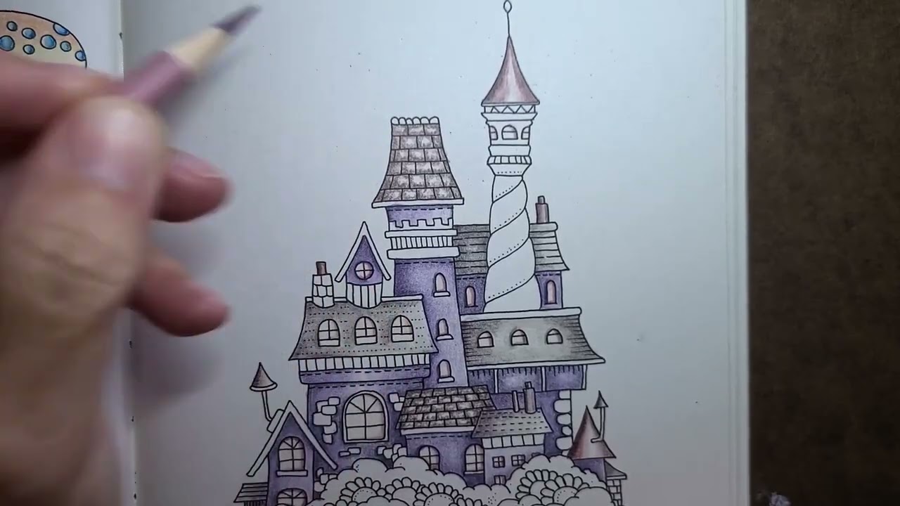Ep. 228 Daily Color In Johanna Basford's Small Victories Using Castle Arts Harmonious 72 - Castle